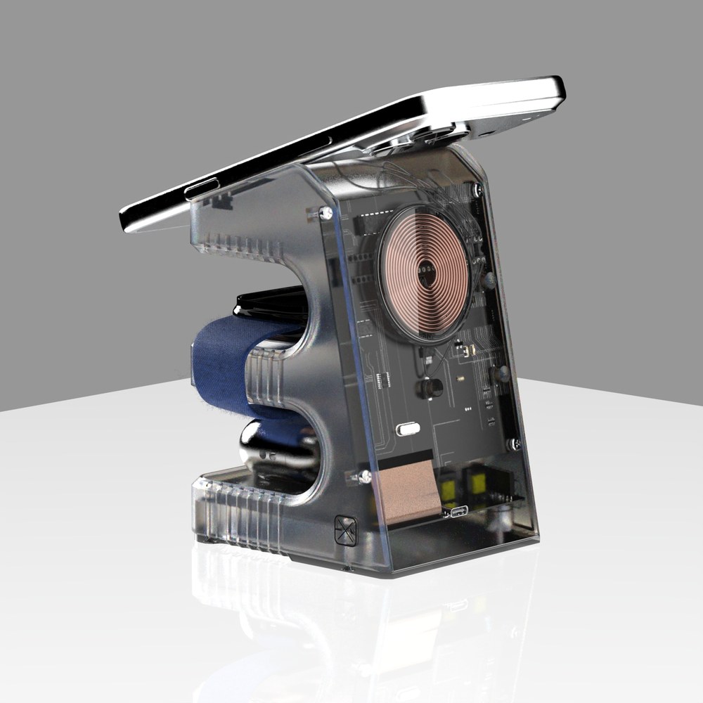 Focus Dock cutaway view showing internal component layout